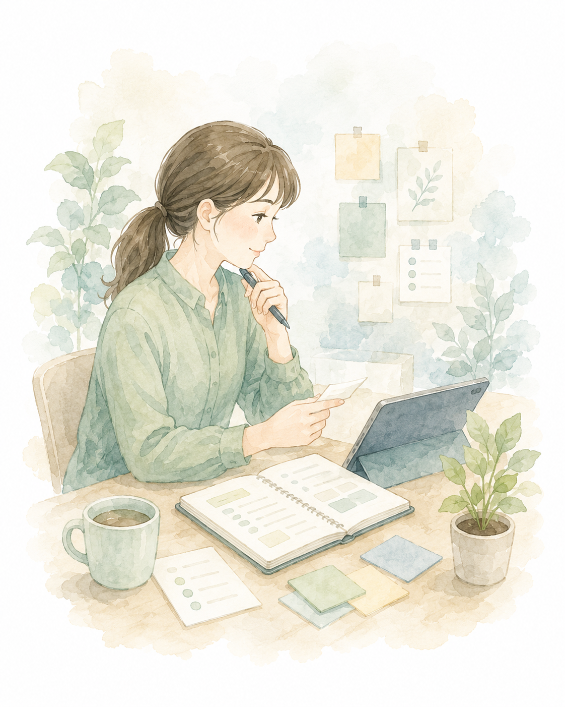 支援について確かめ、学び、見直しながら次を設計するイメージ
